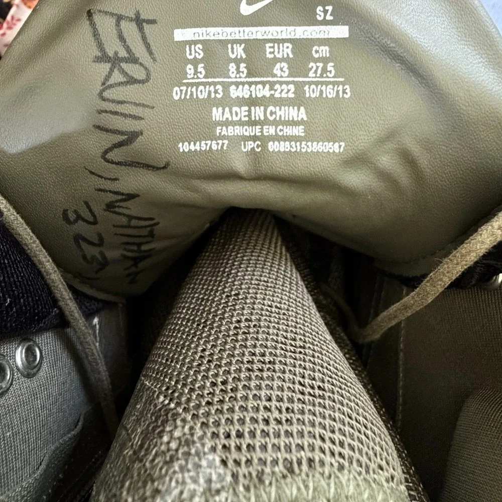 Nike ACG LunarTerra Arktos SP Mens 9.5 Olive Excellent 646104-222 Boots